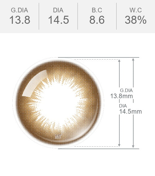 Danbie Classic Brown toric colored contact lens