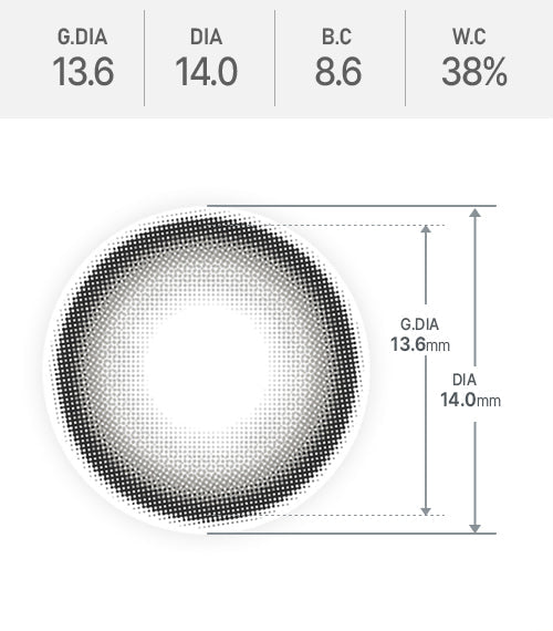 Gleam Cat Gray lens spec
