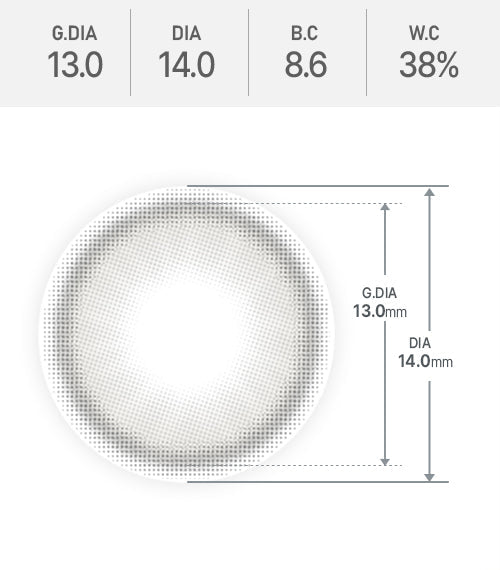 Gleam Muse Gray lens spec