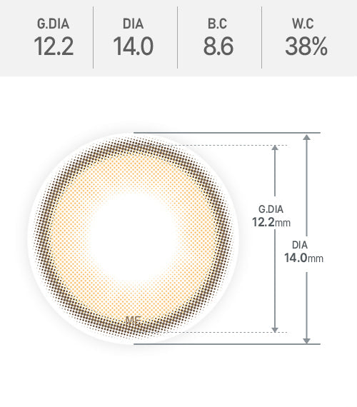 Gleam Water Brown lens spec