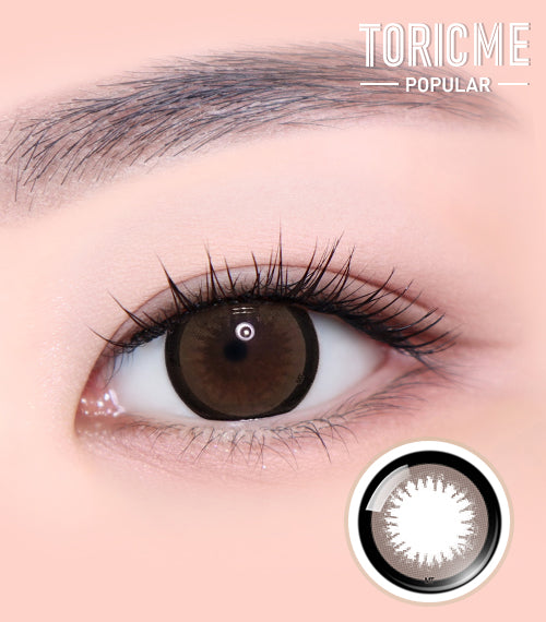 Almond Brown toric colored contact lens