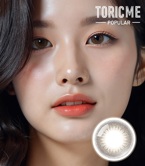 Glossy Brown toric colored contact lens