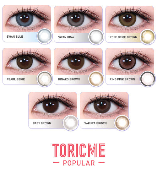 Aida Hazel toric colored contact lens